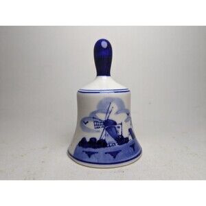 Delft Blue Hand Painted Ceramic Bell